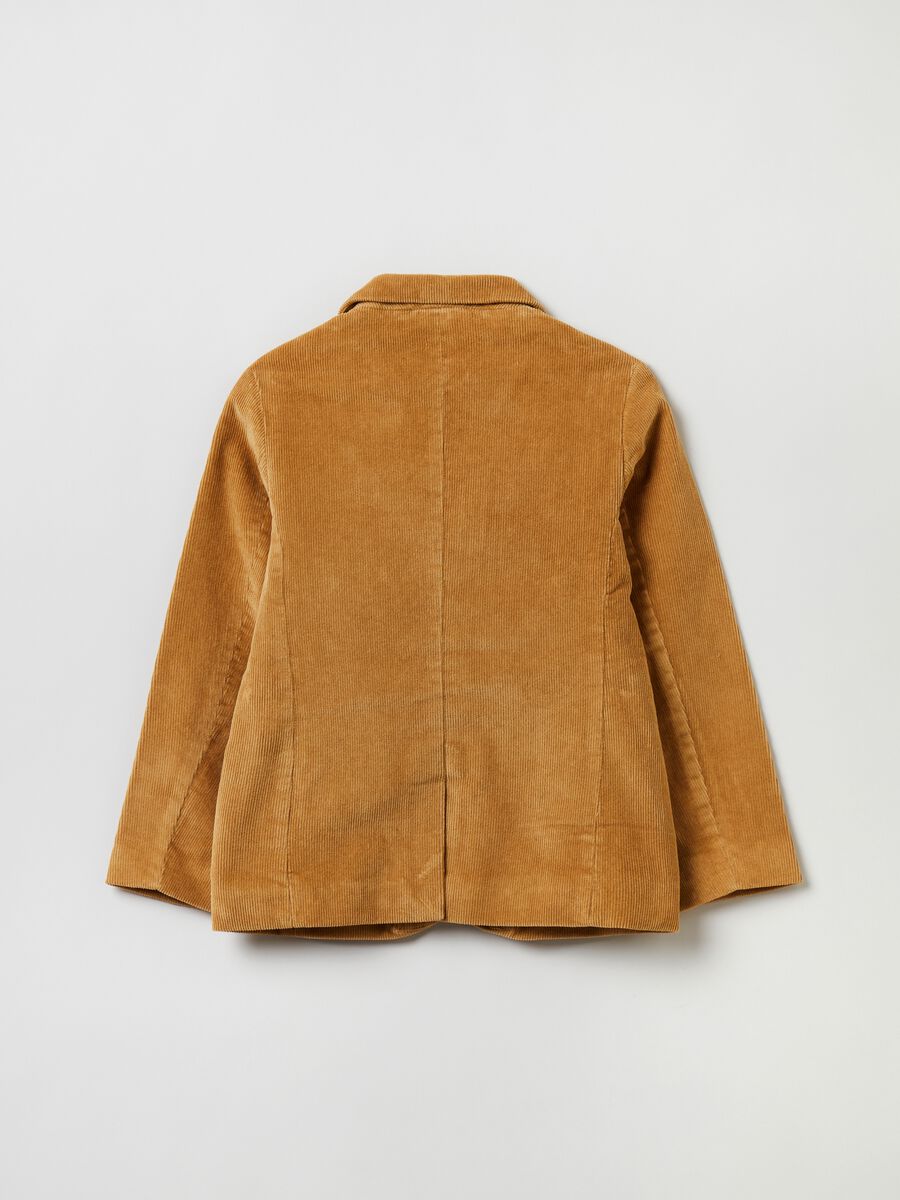Giacca monopetto in corduroy_4