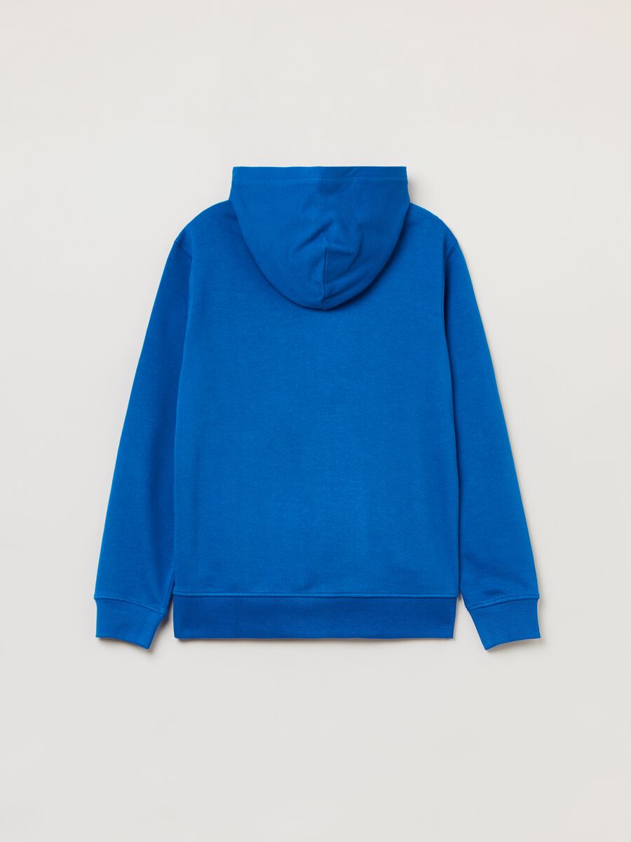 Fitness full-zip fleece sweatshirt with hood_1
