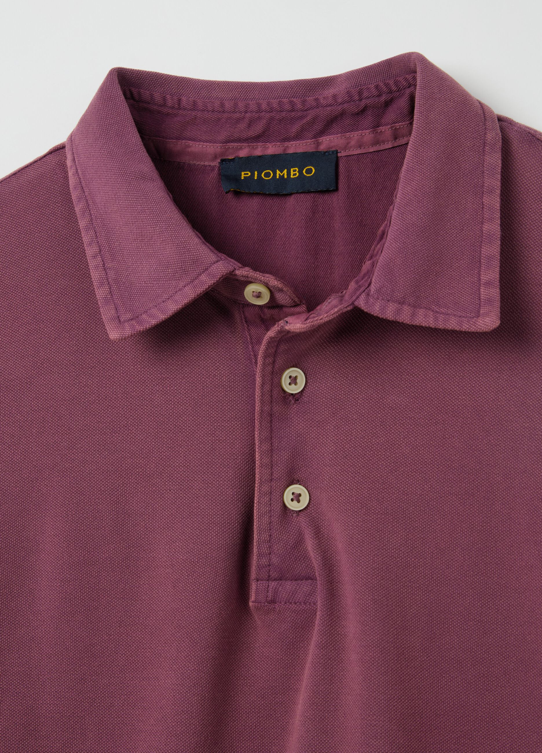 Cotton pique polo shirt