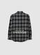 Boys' pure cotton black check over fit shirt_4