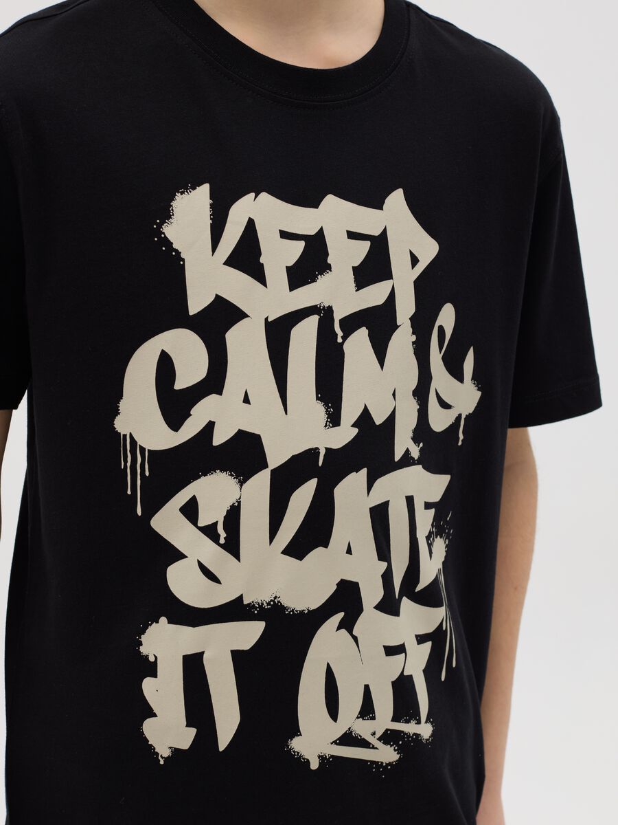 Cotton T-shirt with print_1