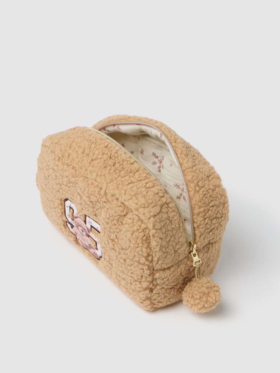 Multicolour Plush Clutch with Embroidery_2