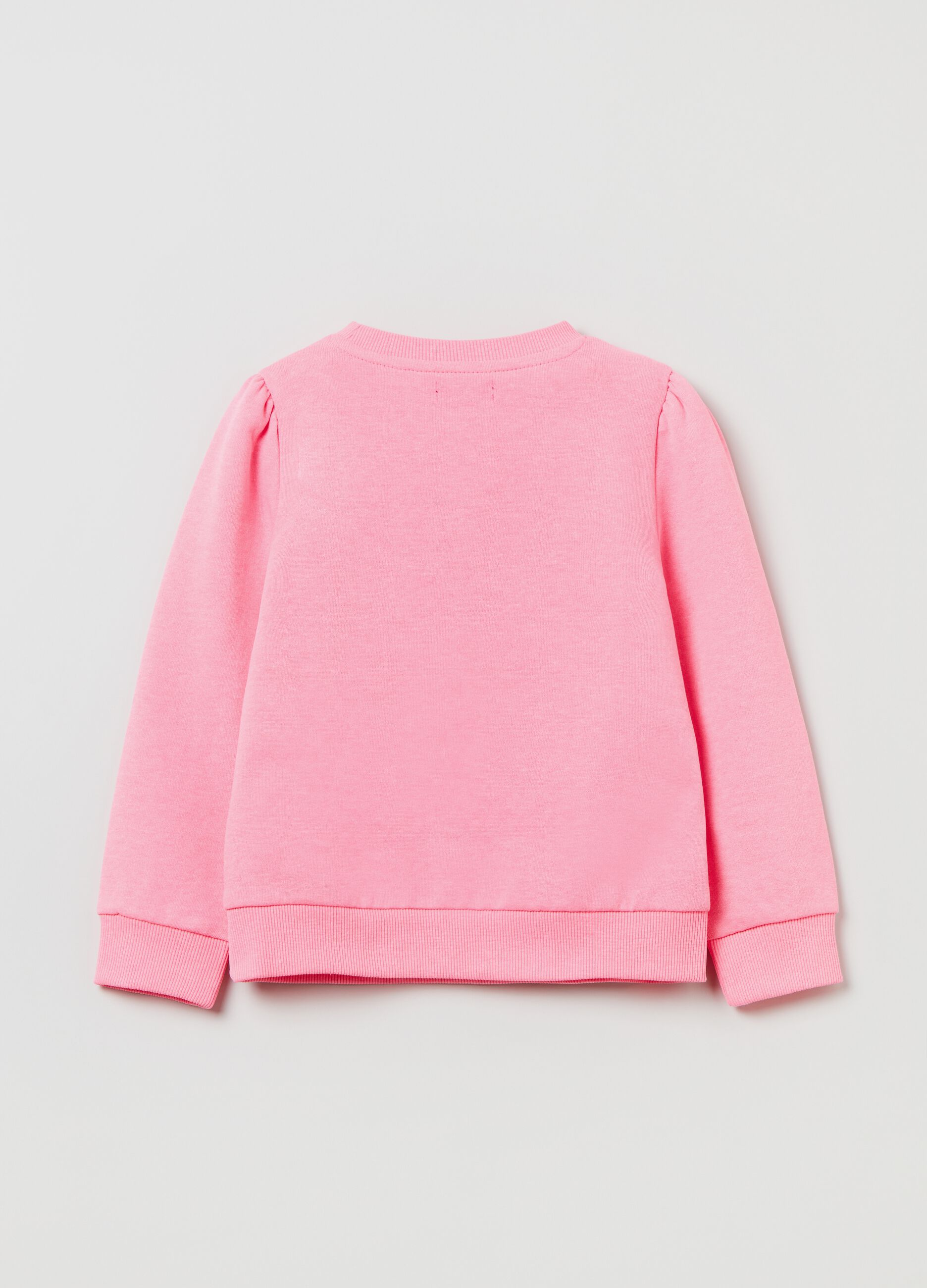 Sweatshirt in French terry with round neck