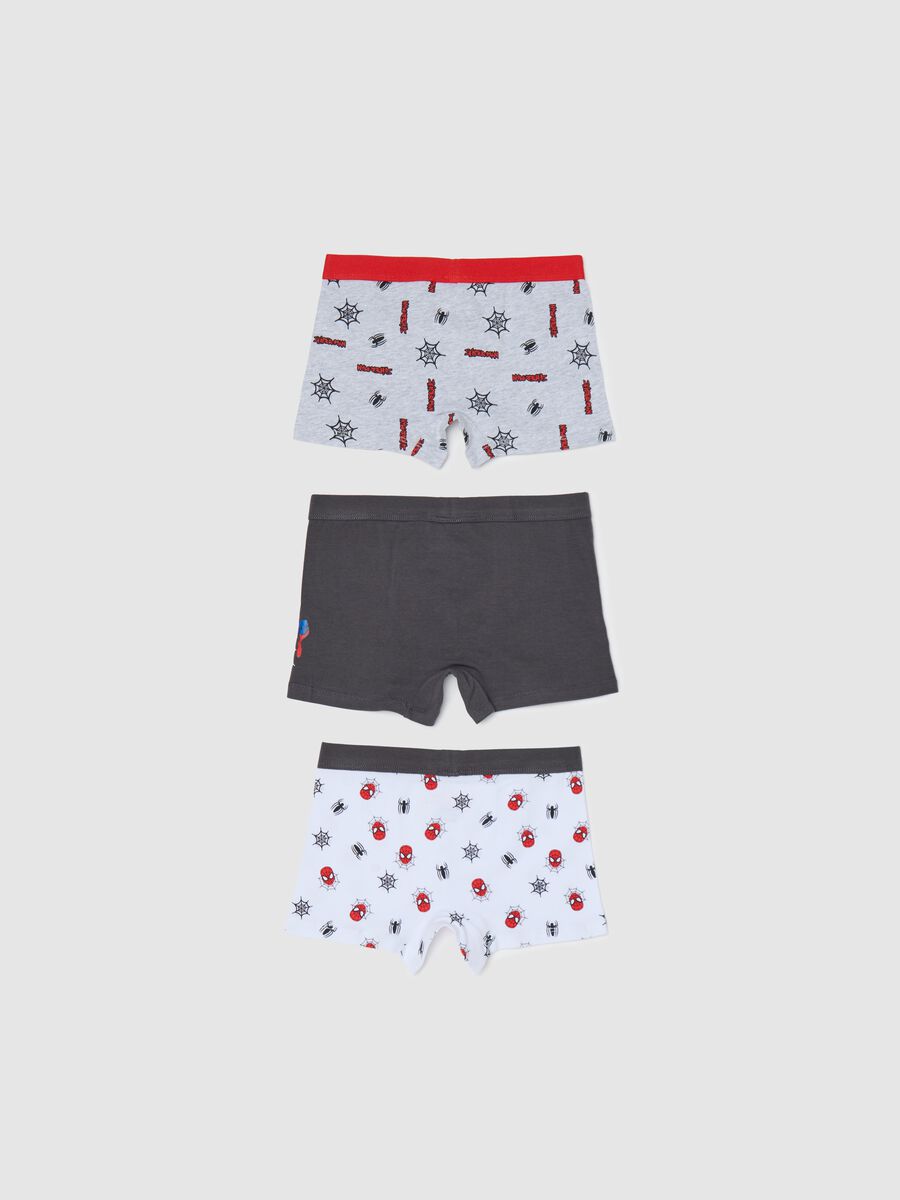 Three-pair pack boxer shorts with Spiderman pattern_1