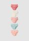 Pack of five Minnie print briefs in pure organic cotton_0
