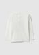 White Long Sleeve Cotton T-Shirt for Children_1