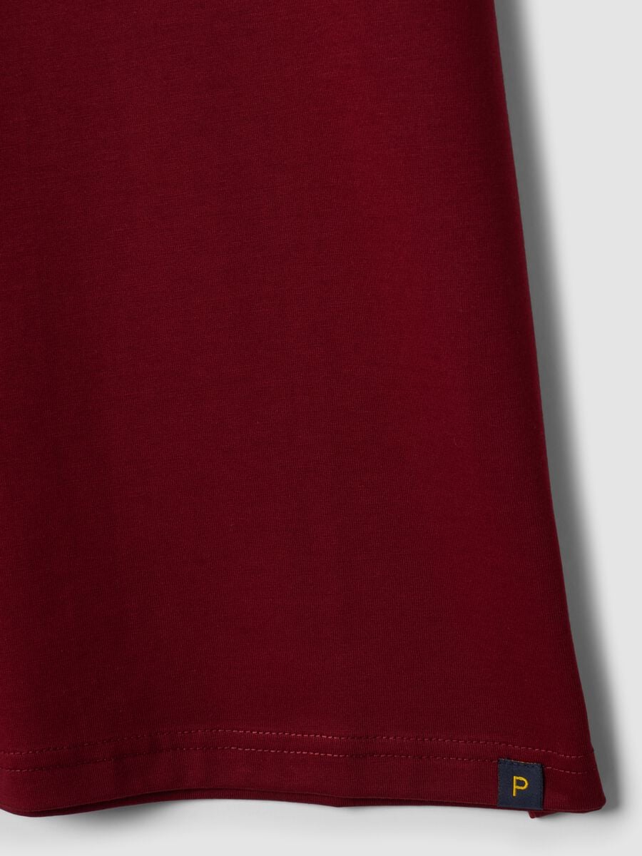 Red Supima cotton crew-neck T-shirt, regular fit_2