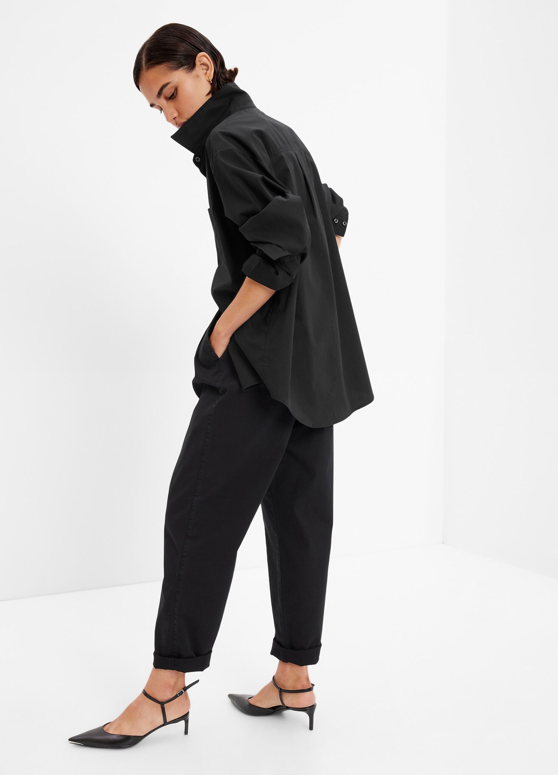 Camicia oversize in cotone