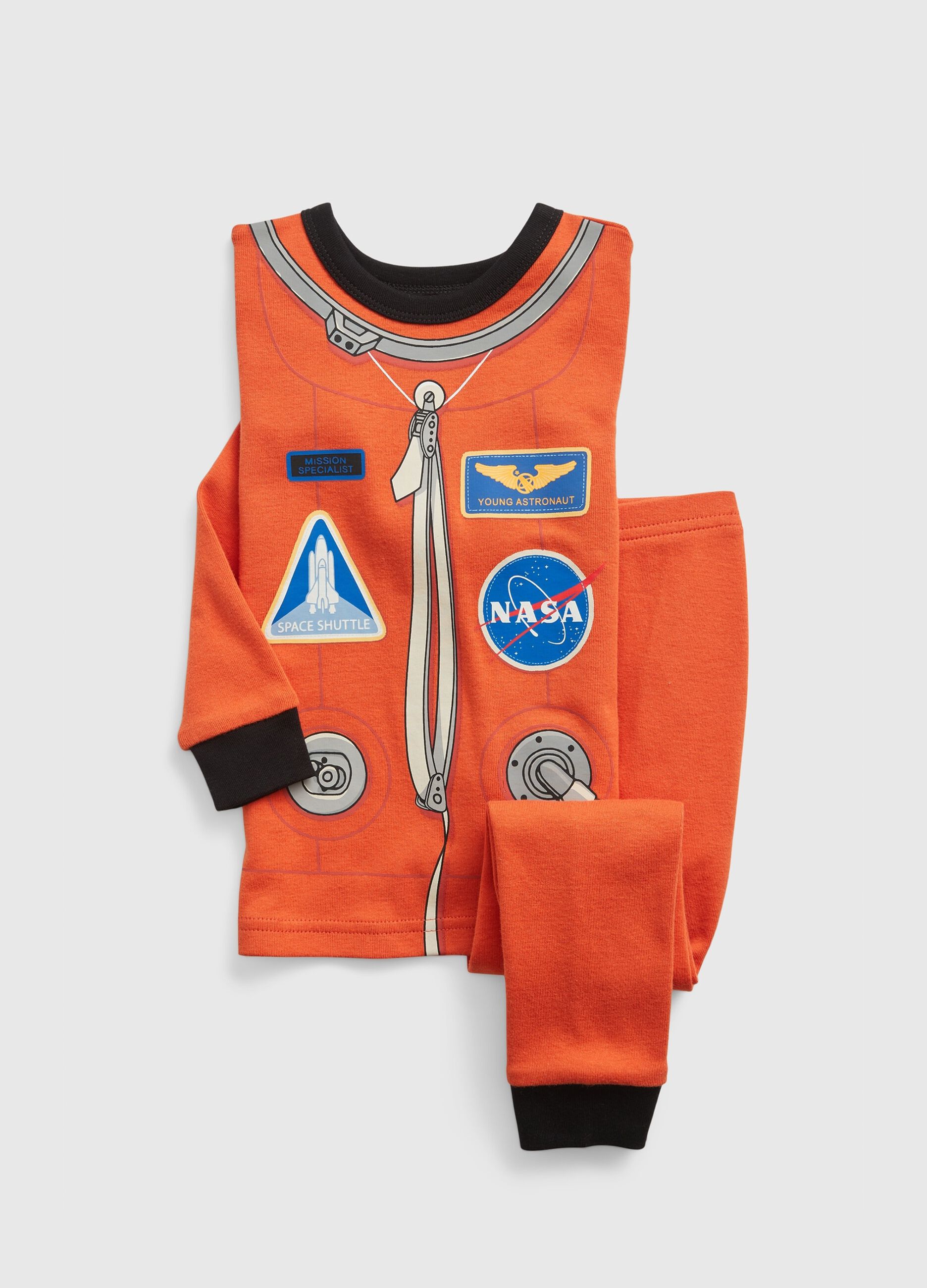 Astronaut suit print long pyjamas
