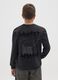 Boys' top in pure black cotton with oversized fit_1