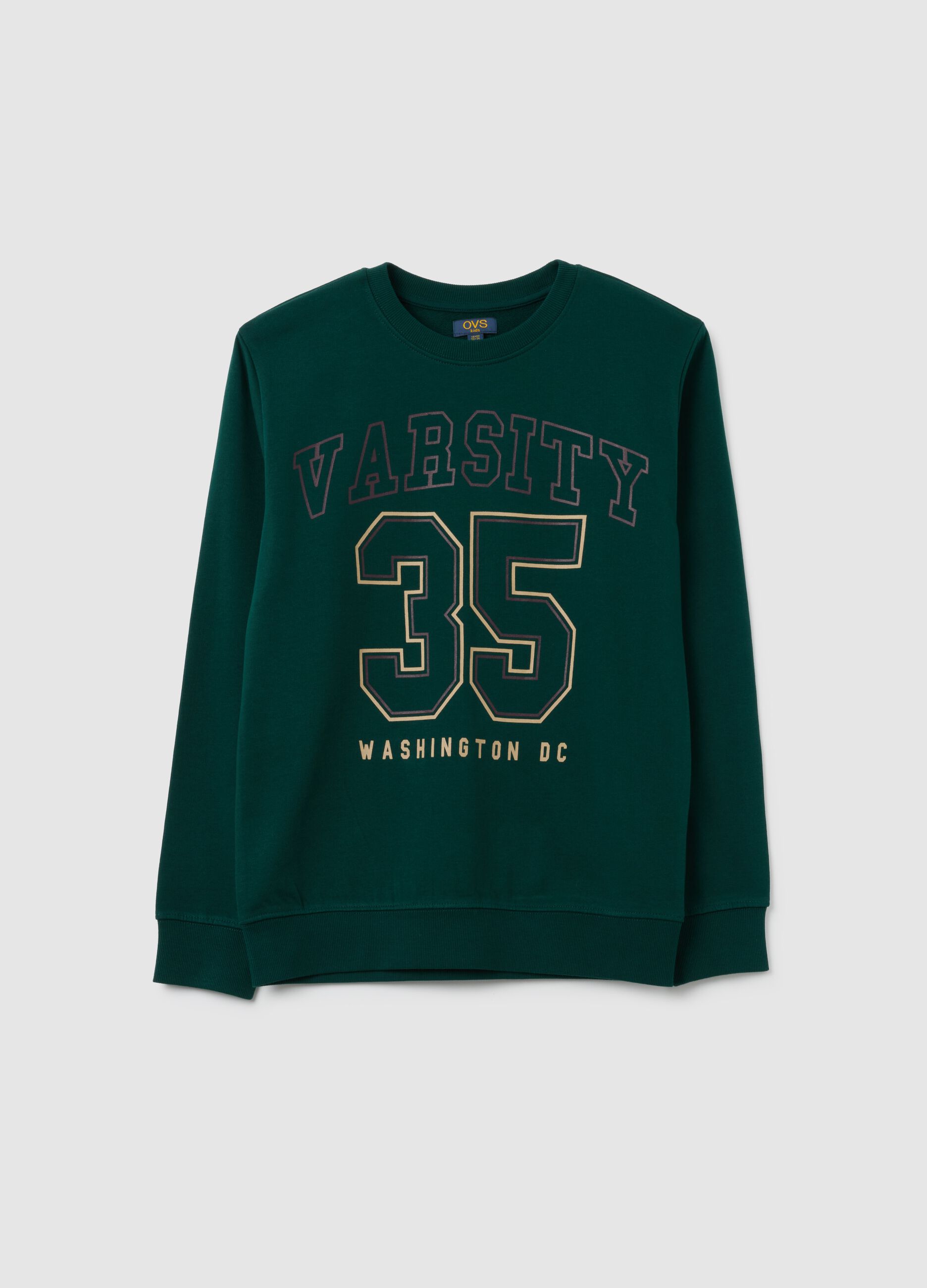 Boys' Green Pure Cotton Sweatshirt