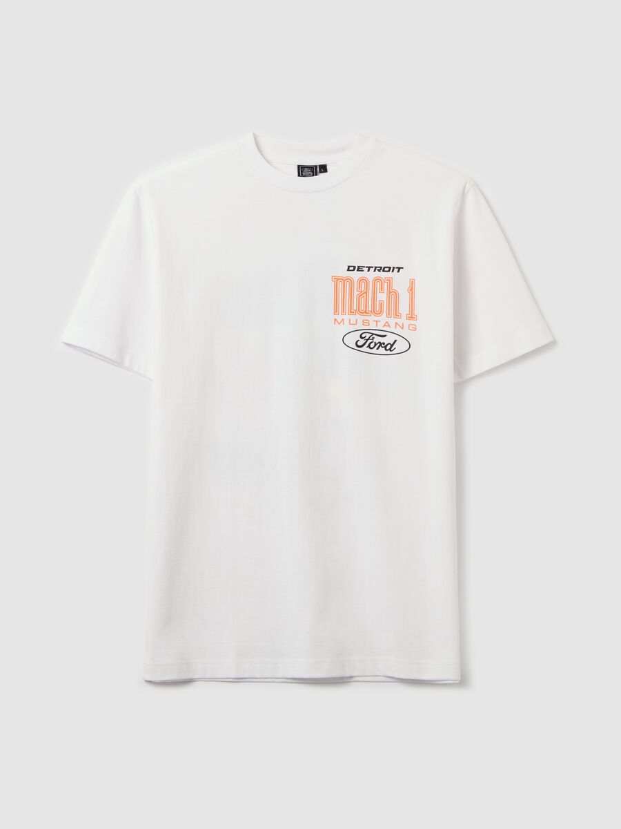 Cotton T-shirt with "Mach 1 Ford Mustang" print_4