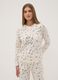 White pure cotton jersey pyjamas, regular fit_1
