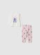 Multicolour pure cotton pyjamas for newborn with Stitch print_0