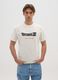 Beige pure cotton T-shirt with Dragonball logo_1