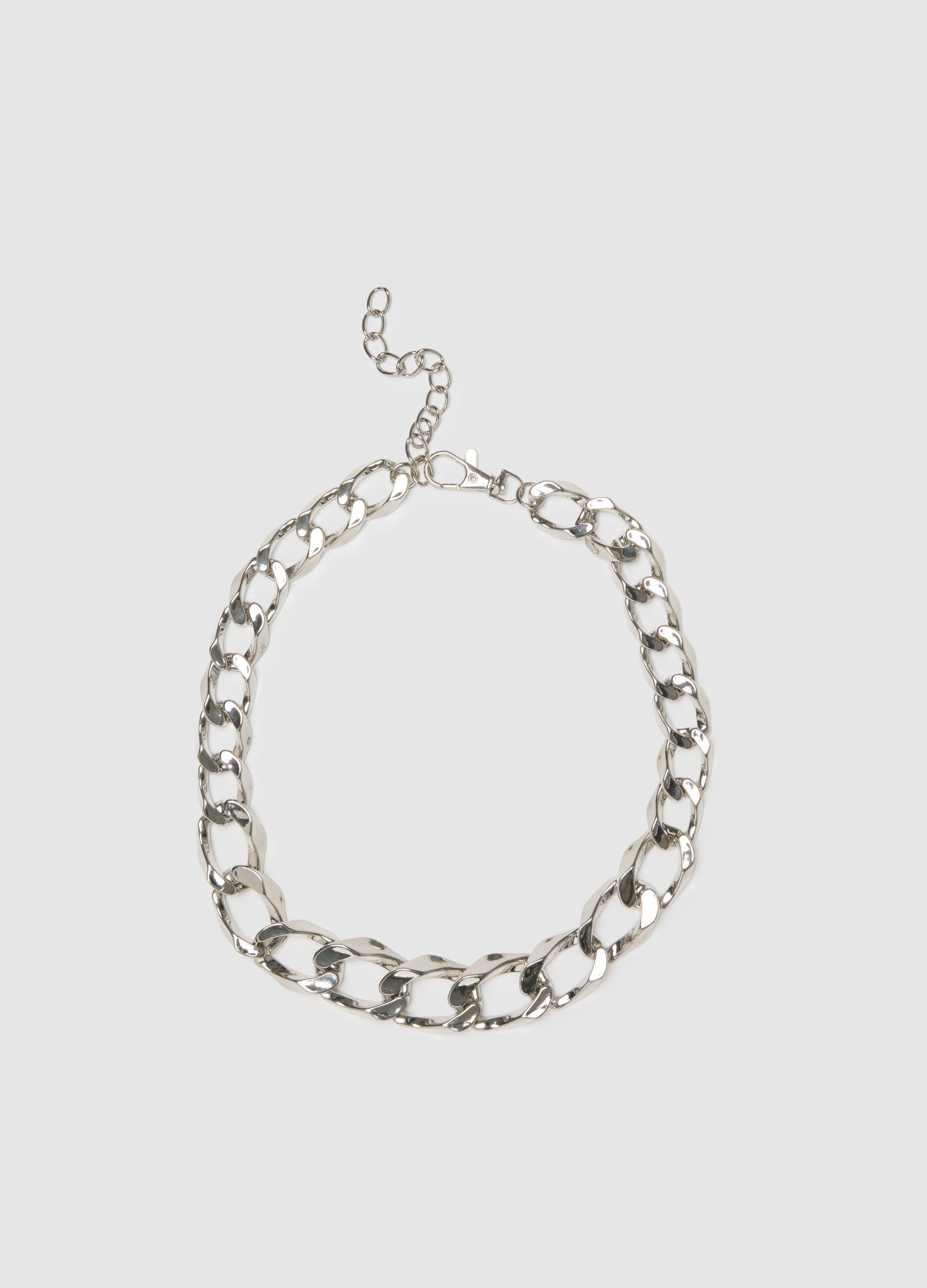 Grey zinc necklace