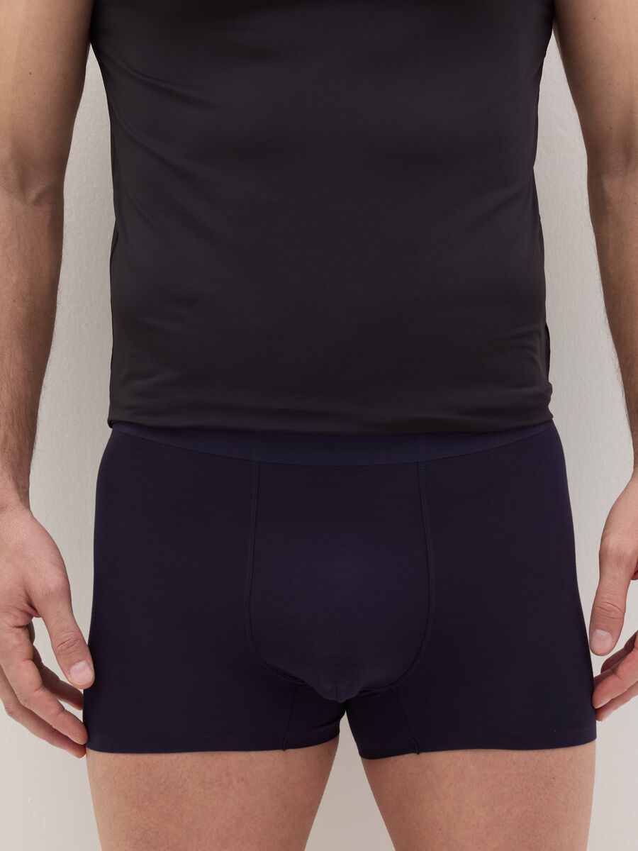 Two-pair pack midi boxer shorts in stretch modal_1