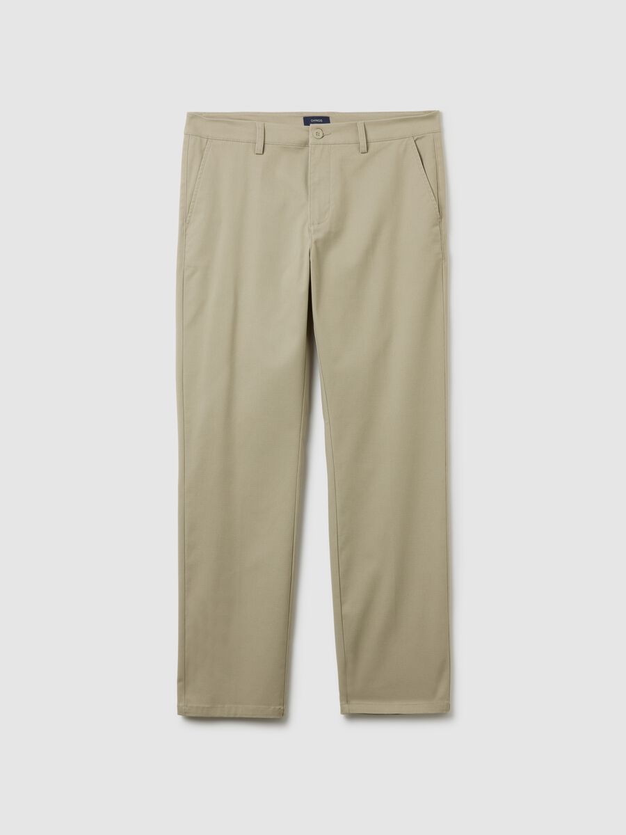 Pantaloni chino beige regular fit_4