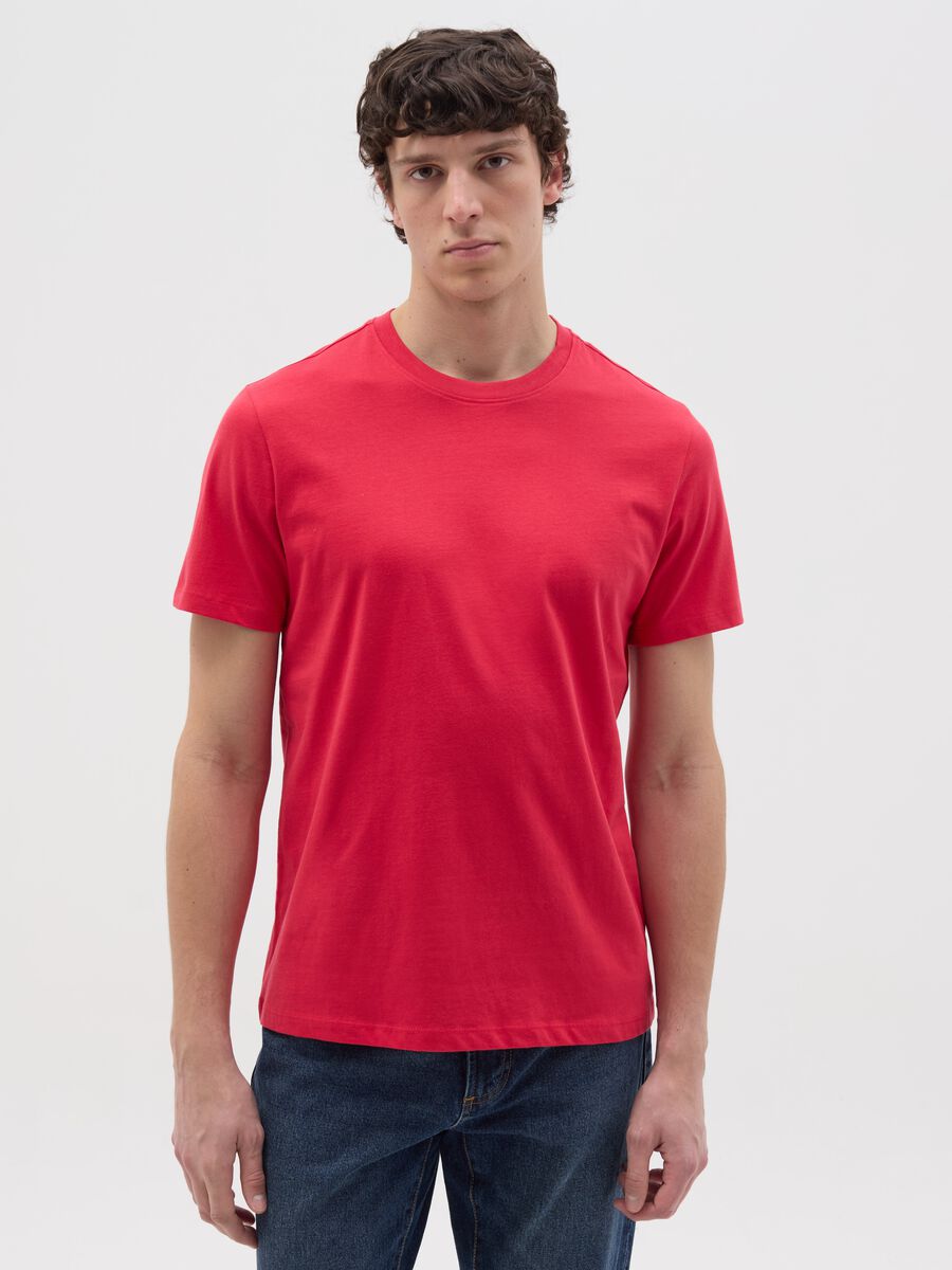Organic cotton T-shirt with round neck_0