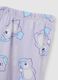 Girls' purple cotton pyjamas with a regular fit_2