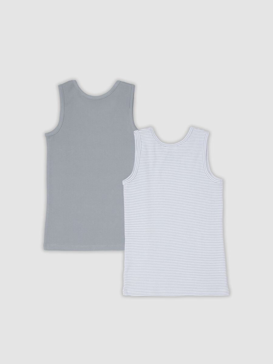 Bipack canotte multicolor in puro cotone organico a righe per ragazzo_1