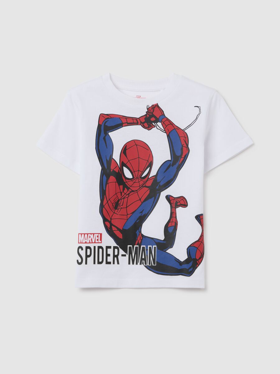 White T-shirt with Spider-Man print_0