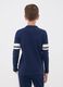 Blue pure organic cotton T-shirt with college print for boys_2