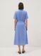 Blue pure viscose dress with regular fit and belt_2