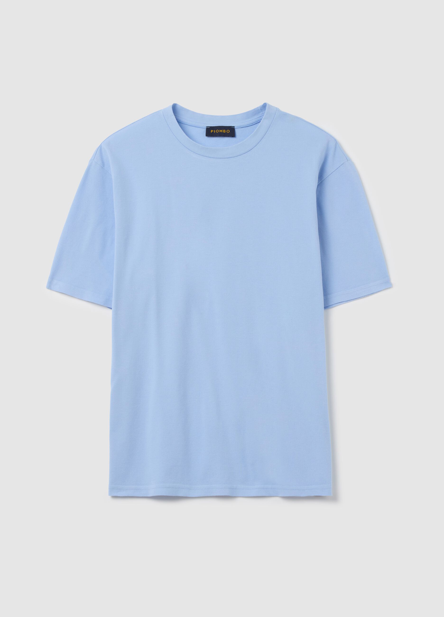 Solid colour cotton T-shirt