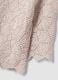 Beige pure cotton crochet T-shirt, regular fit_5