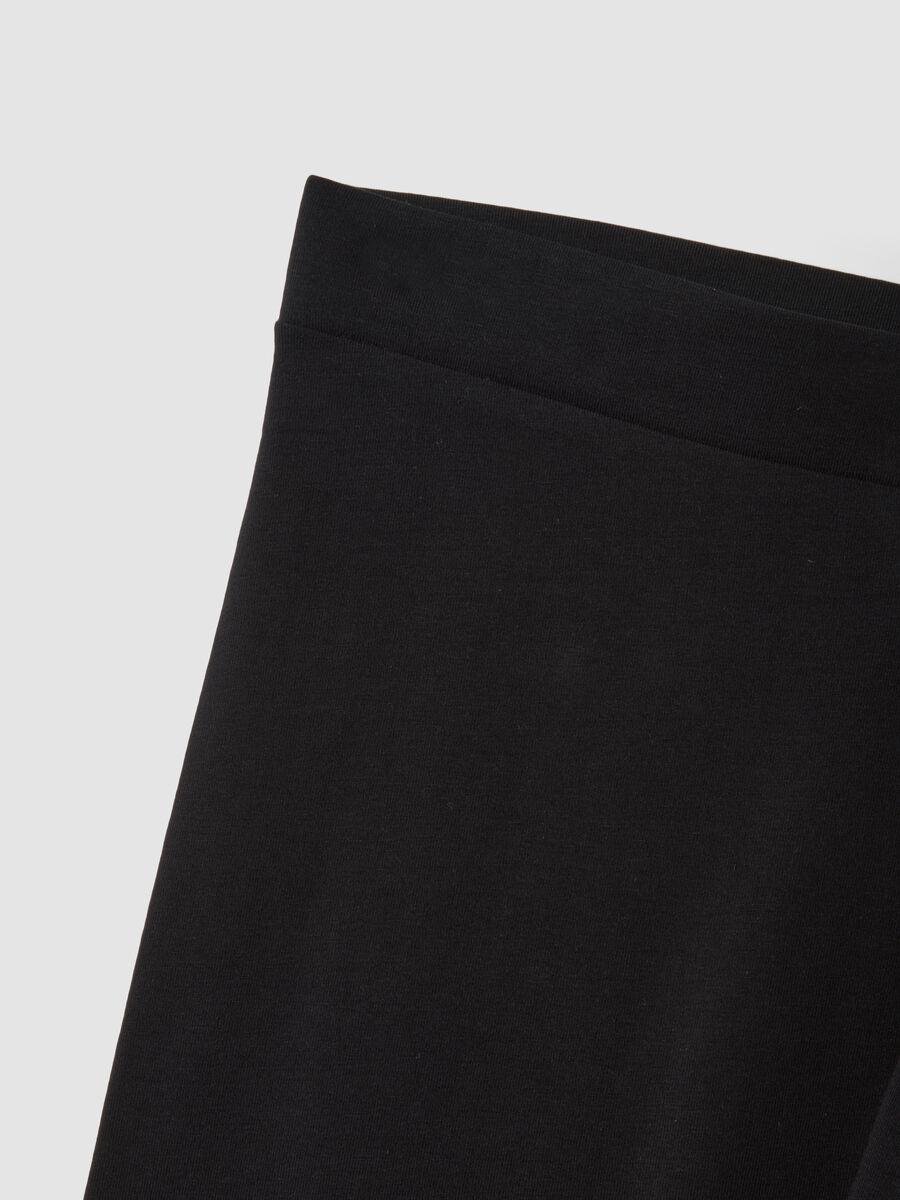 Leggings neri in cotone elasticizzato skinny fit_1