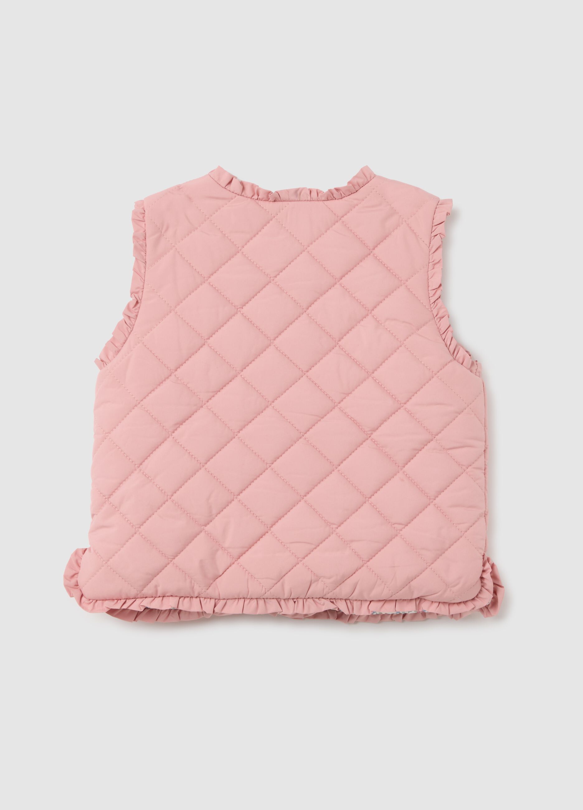 Gilet da bambina in rosa regular fit