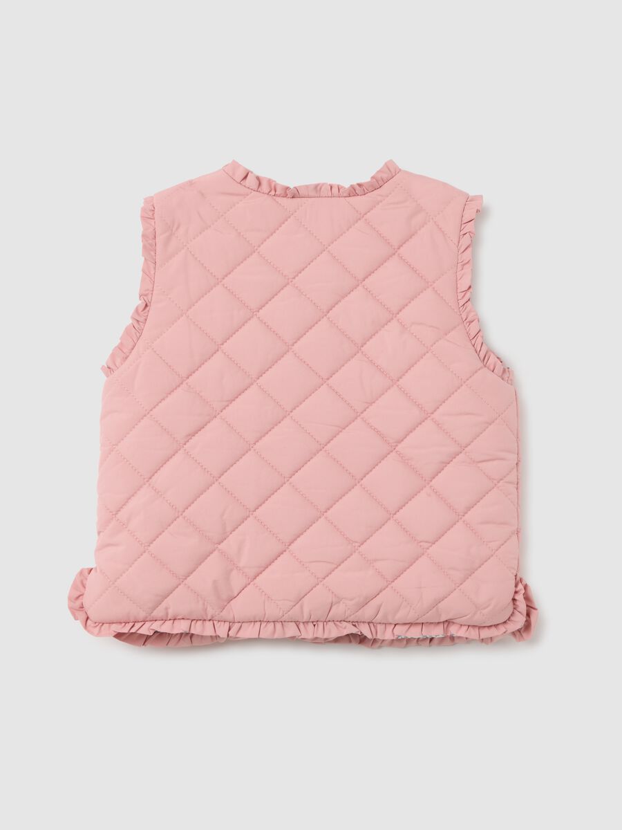 Gilet da bambina in rosa regular fit_1