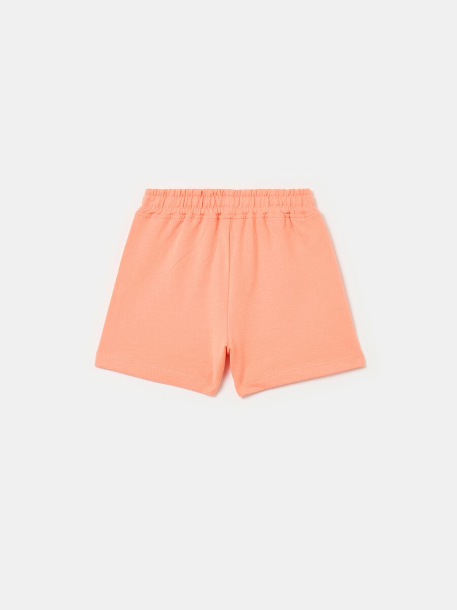 Fleece shorts with drawstring_1