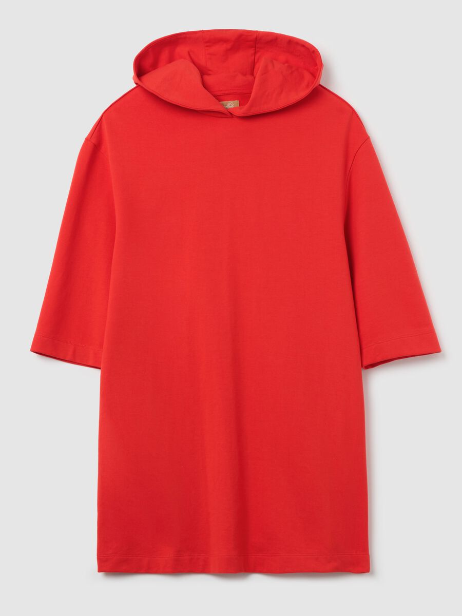 Maternity sweatshirt dress with hood_1