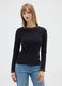 Black pure cotton regular fit jumper_1