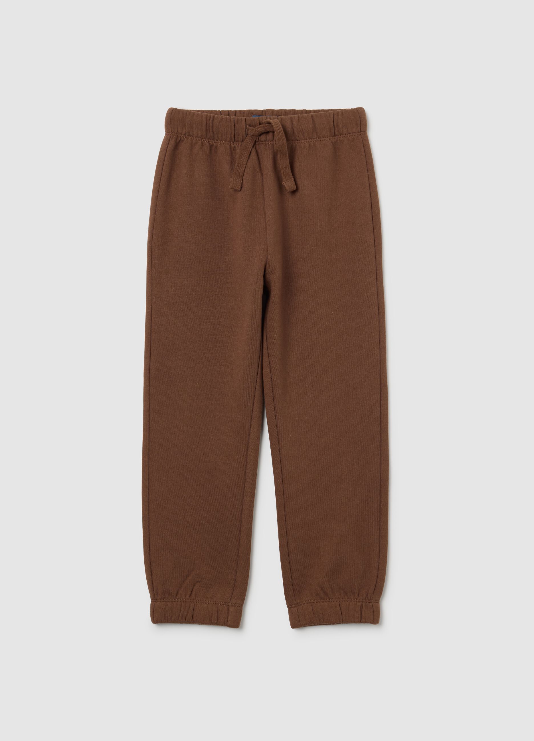 Boys' Brown Pure Cotton Jogger