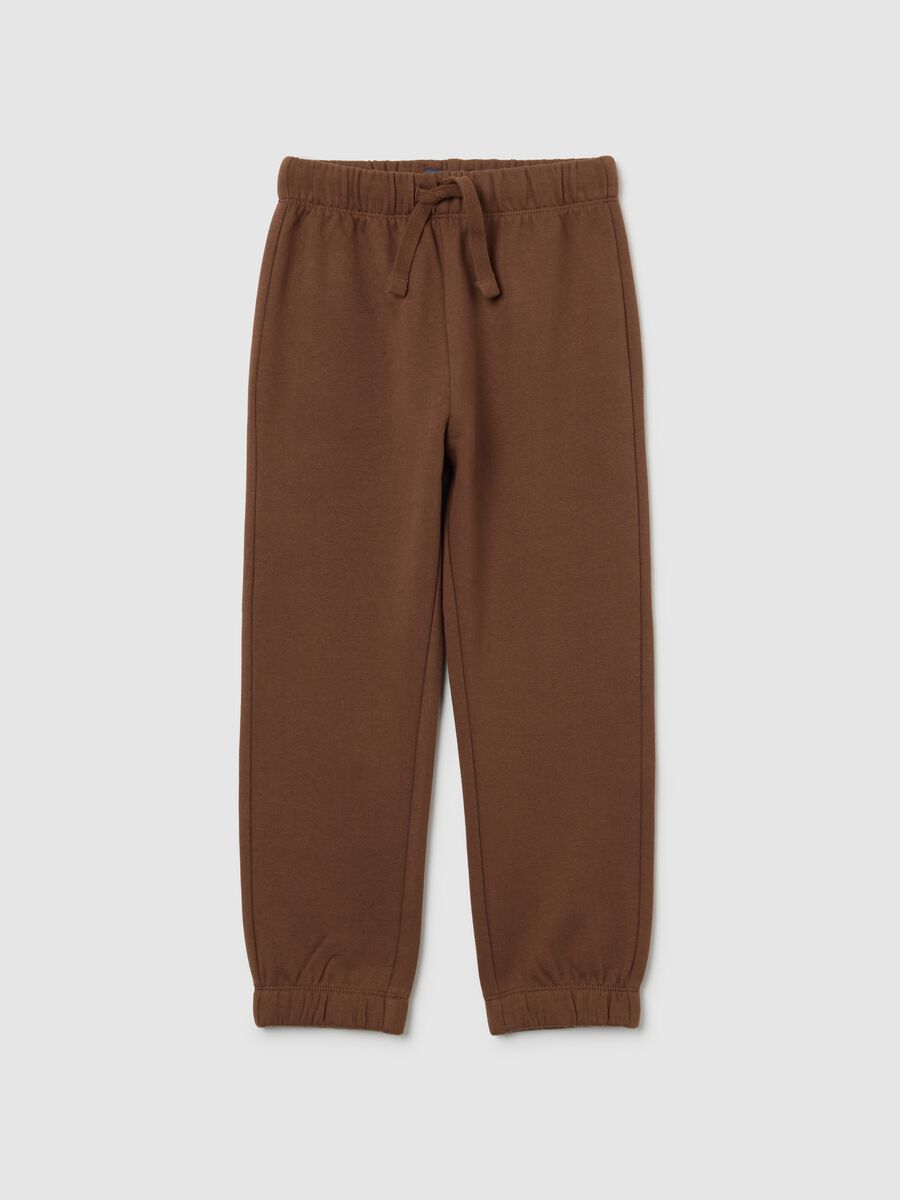 Boys' Brown Pure Cotton Jogger_0