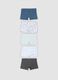 Pack of 5 mid-length multicolour boys&rsquo; boxer shorts in stretch organic cotton_0
