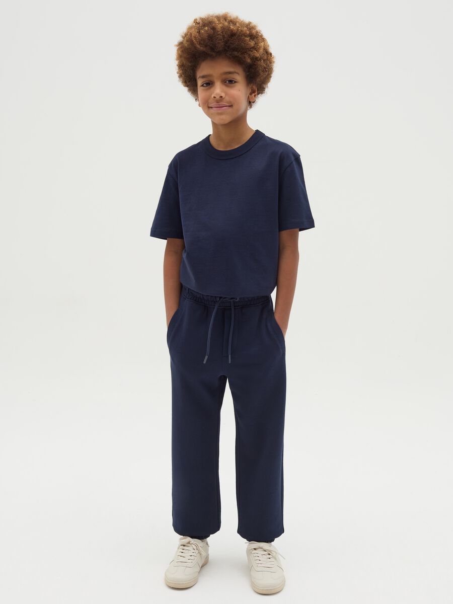 Joggers Essential in felpa con coulisse_1