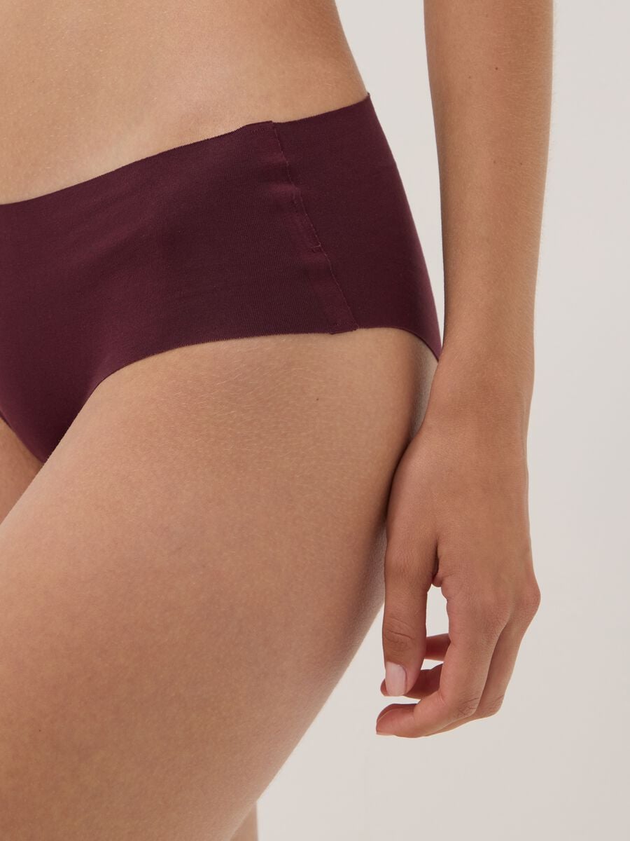Slip hipster viola in cotone organico elasticizzato_2