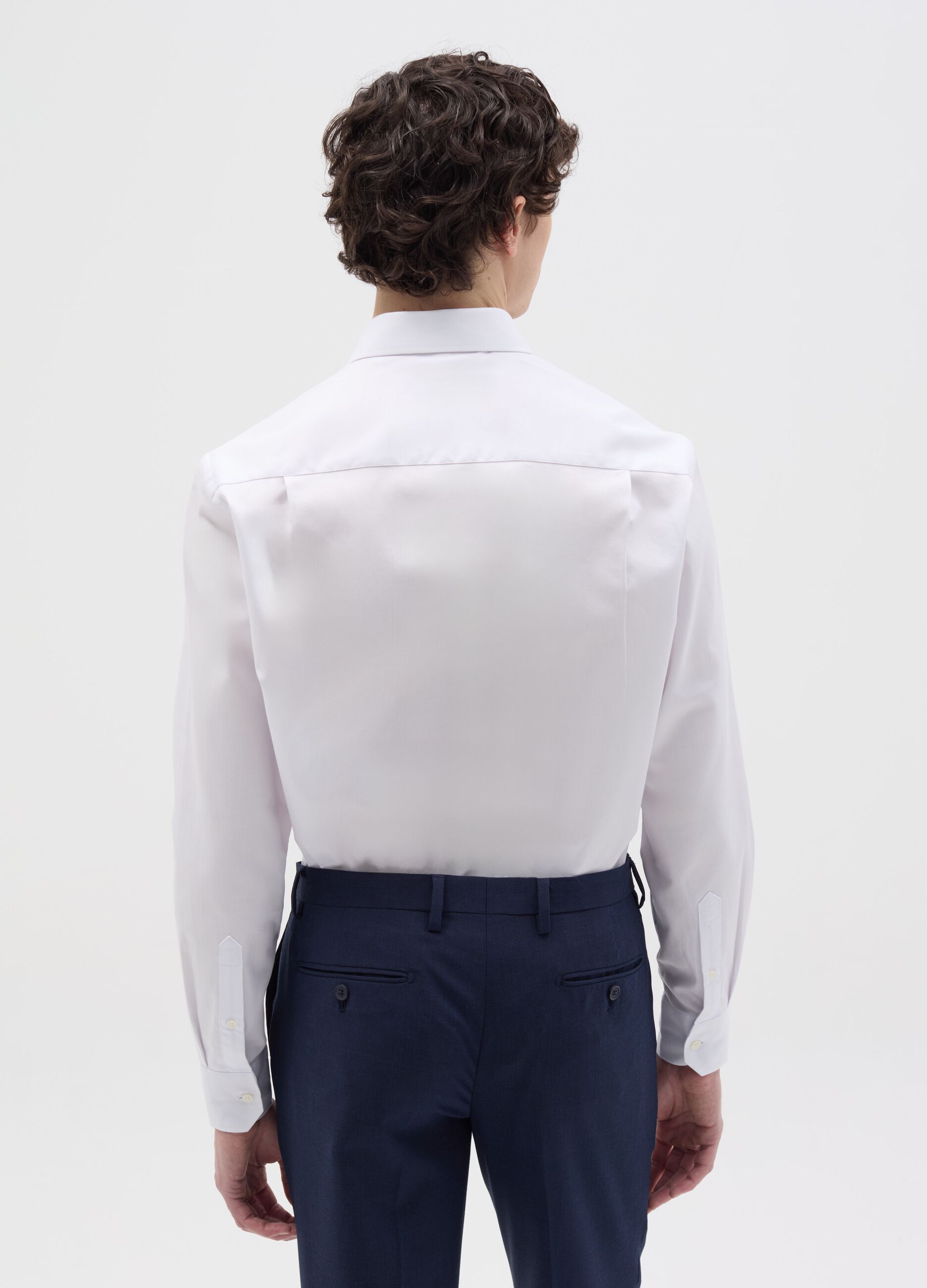 Camicia regular fit easy iron tinta unita
