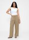 Beige Stretch Fabric Trousers_4