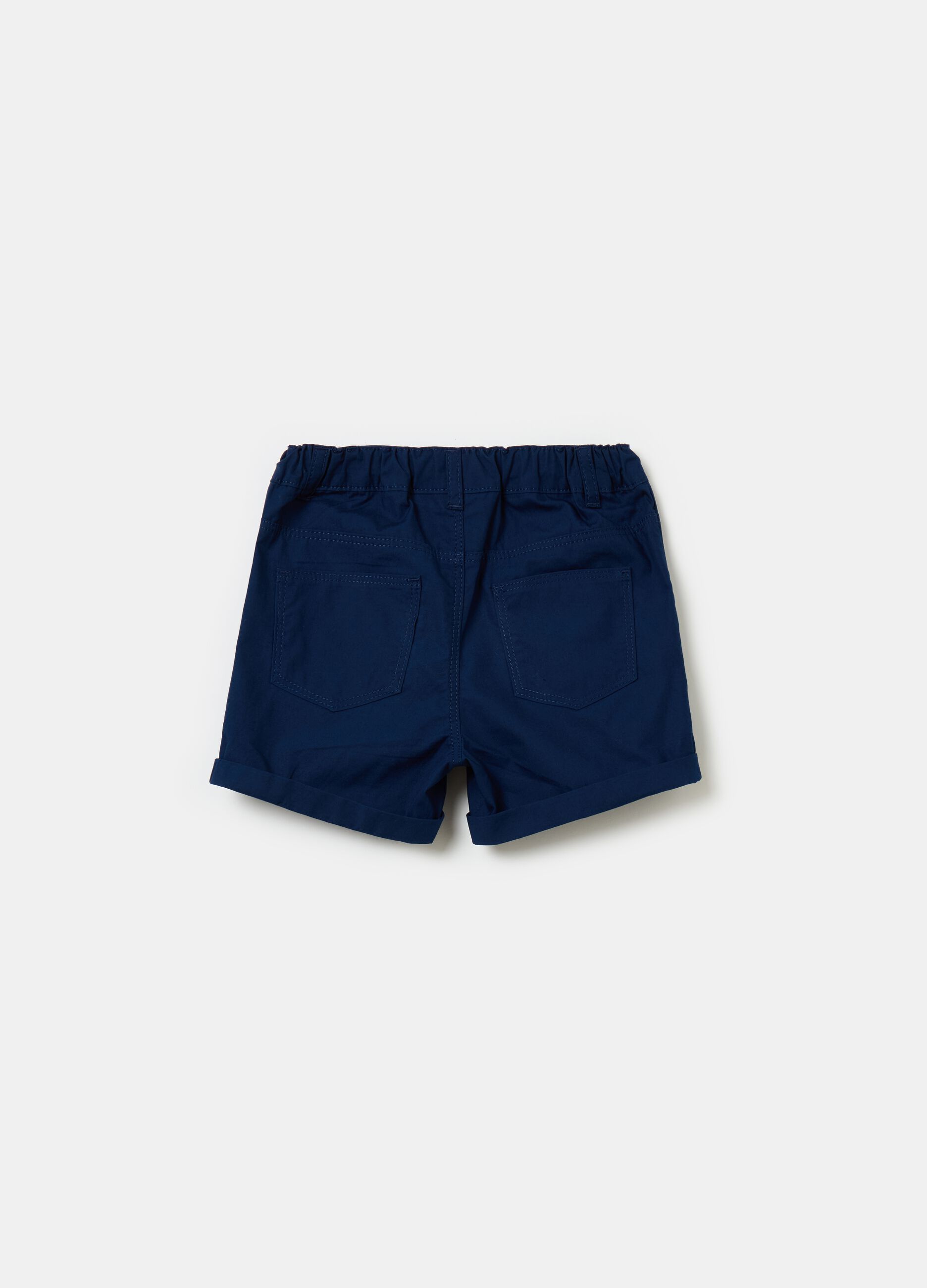 Shorts in popeline con tasche