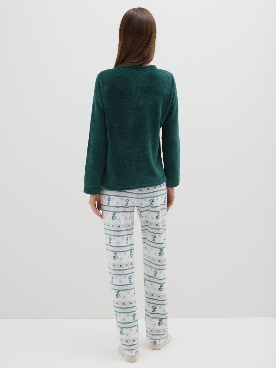 Multicolour regular fit pyjama with Snoopy print_2