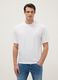 White pure cotton relaxed fit T-shirt_0