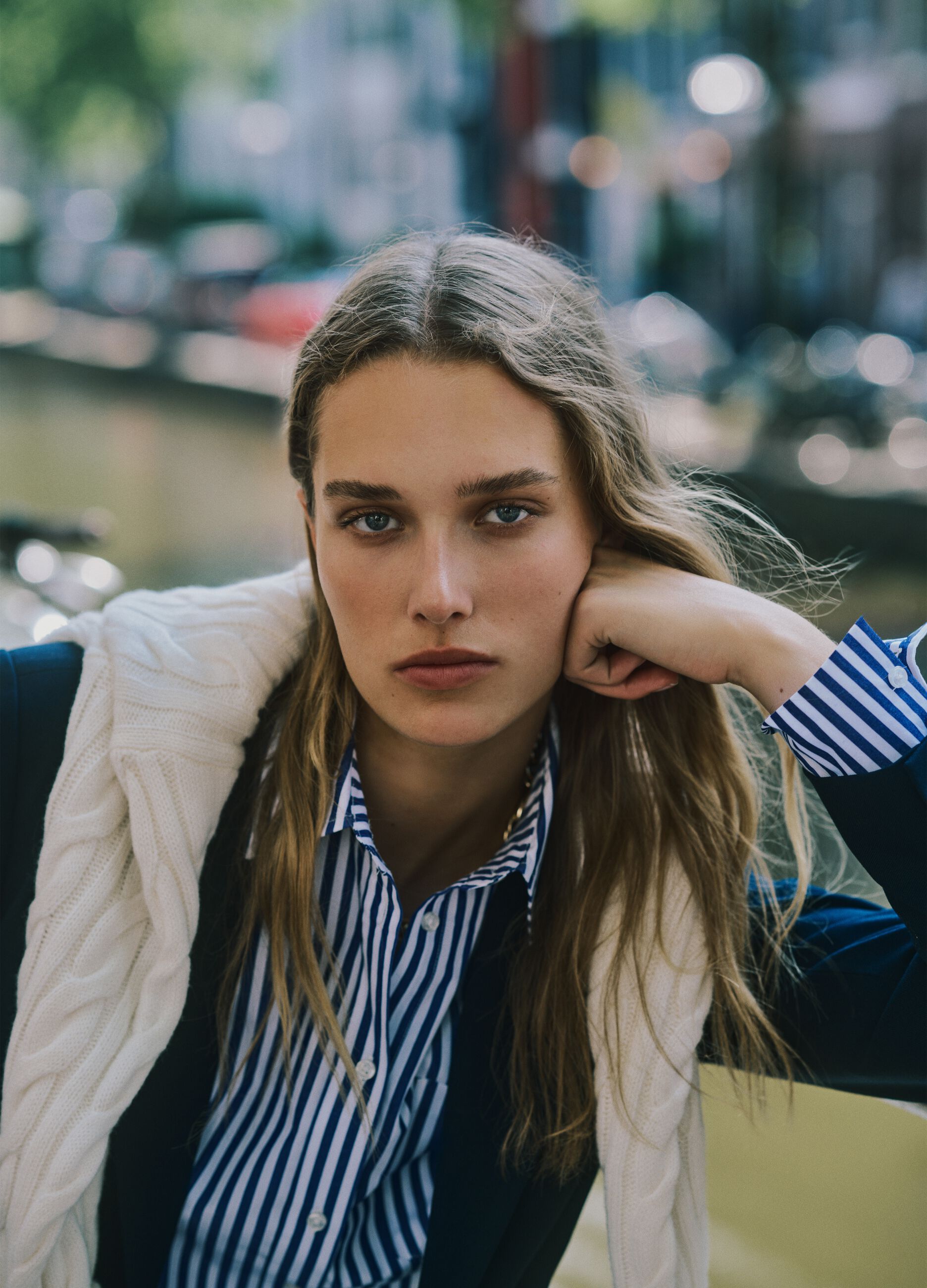 Blue Striped Cotton Shirt
