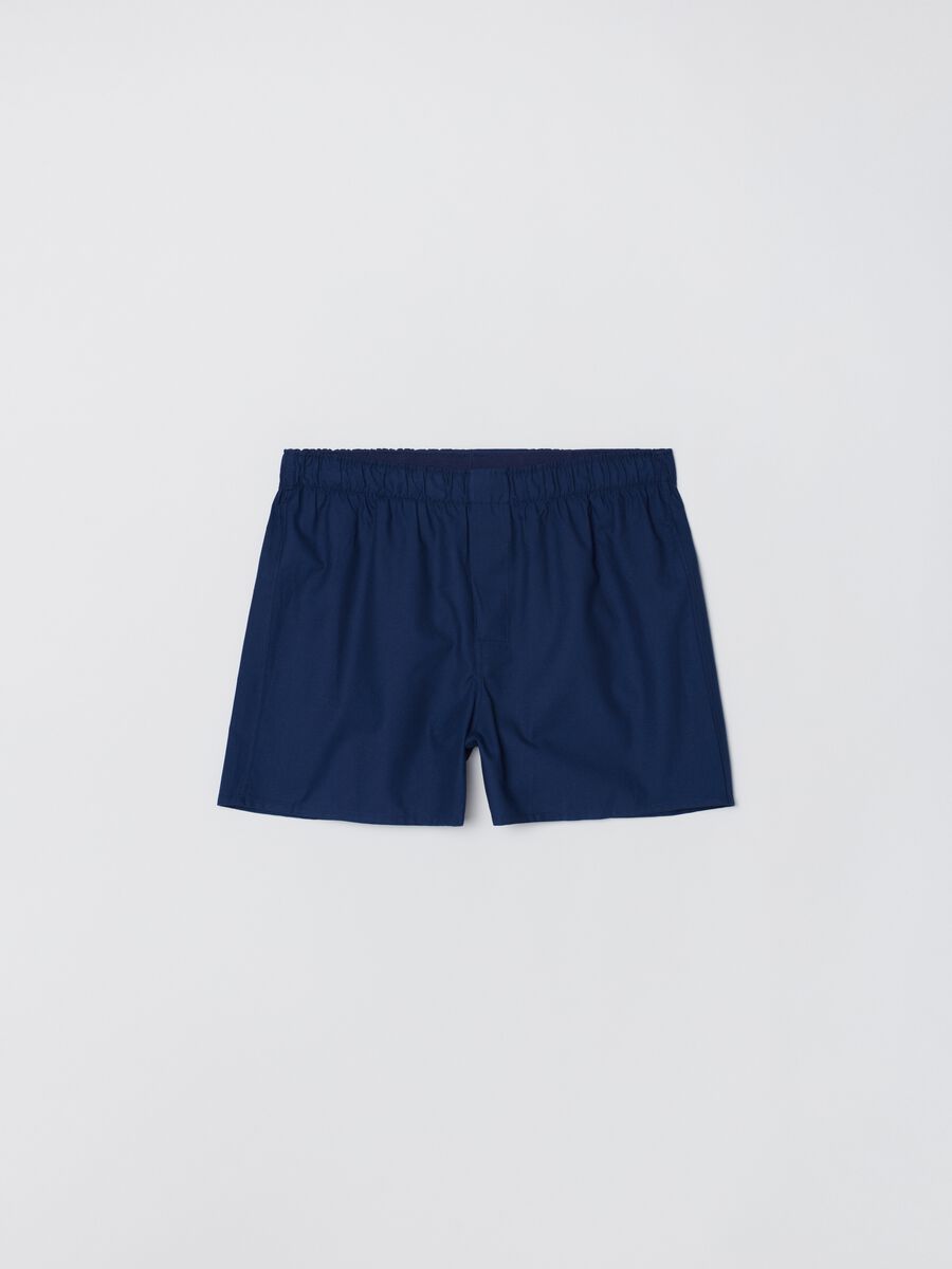 Woven cotton boxer shorts_0