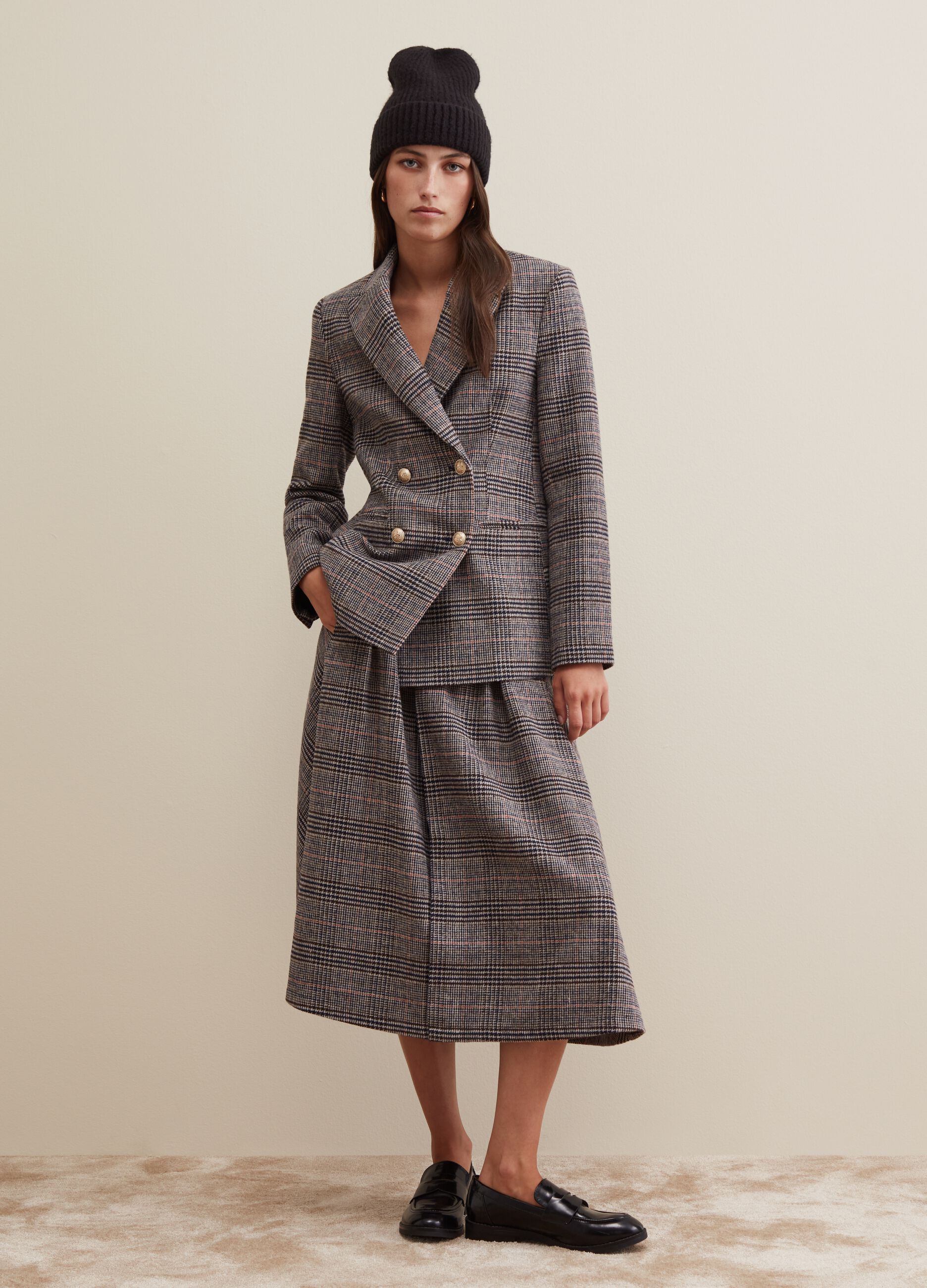Blazer doppiopetto in principe di Galles_1