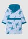 Boys' regular fit multicolour pure cotton bathrobe with prints_1